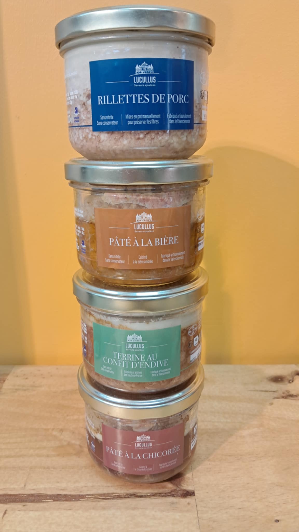 Offre 3 Terrine + 1 Rillette Lucullus de Valenciennes