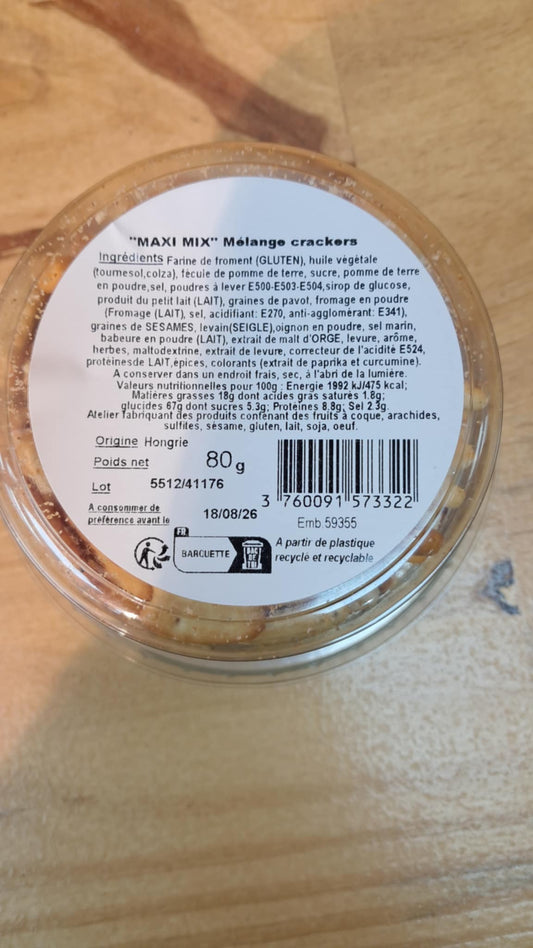 Halles du Nord. Maxi Mix – Mélange de Crackers 80g