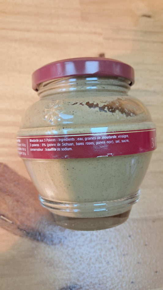 Halles du Nord. Moutarde 3 Poivres 200g