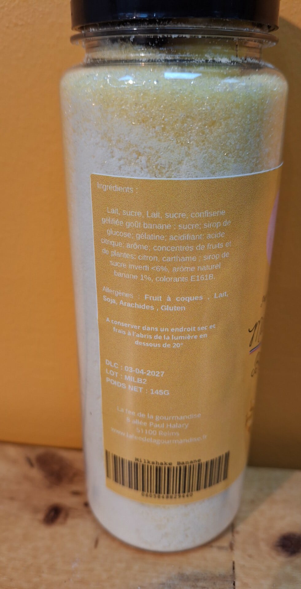 Halles du Nord Préparation pour Milkshake Banane