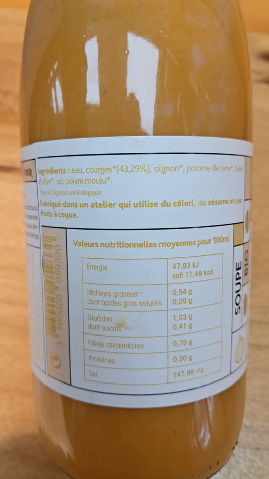 Halles du Nord. Soupe de courge Le potager de Babette