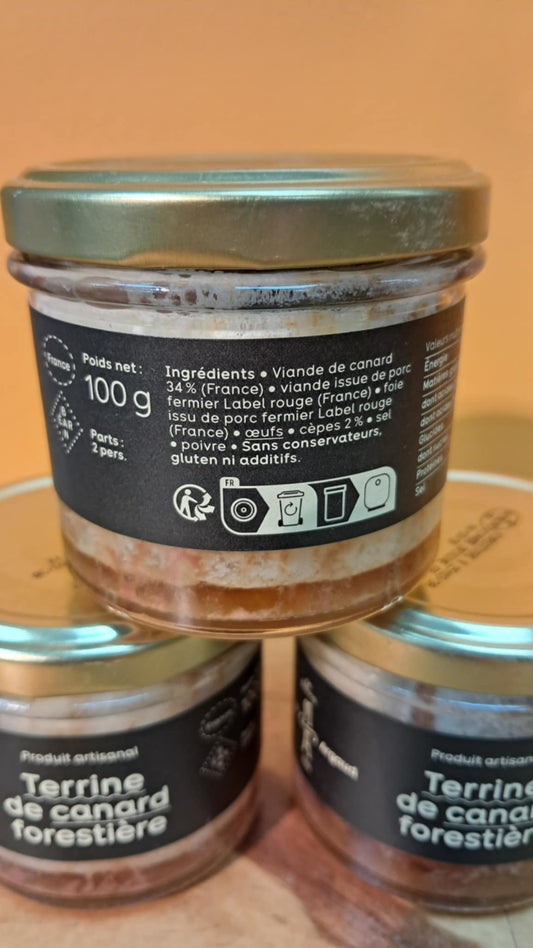Halles du Nord. Terrine de canard Forestière