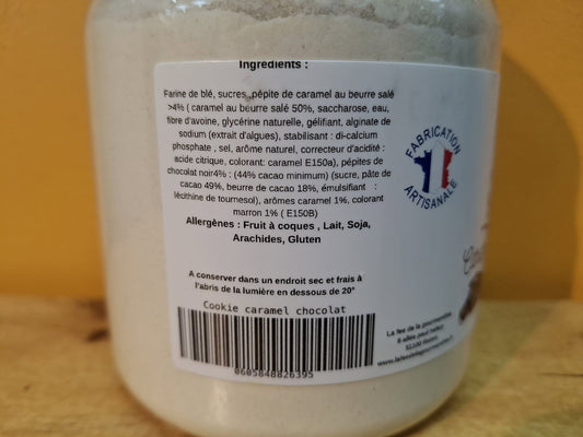 Halles du Nord. preparation cookies caramel chocolat