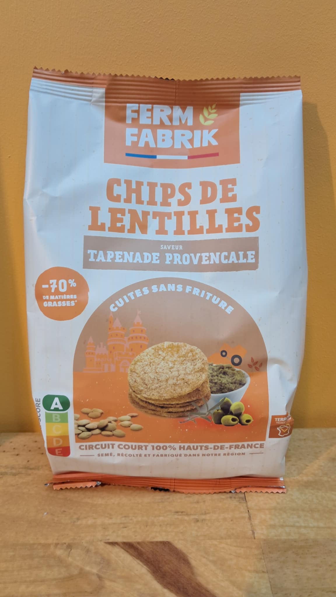 Chips de lentilles Tapenade provençale Ferm Fabrik