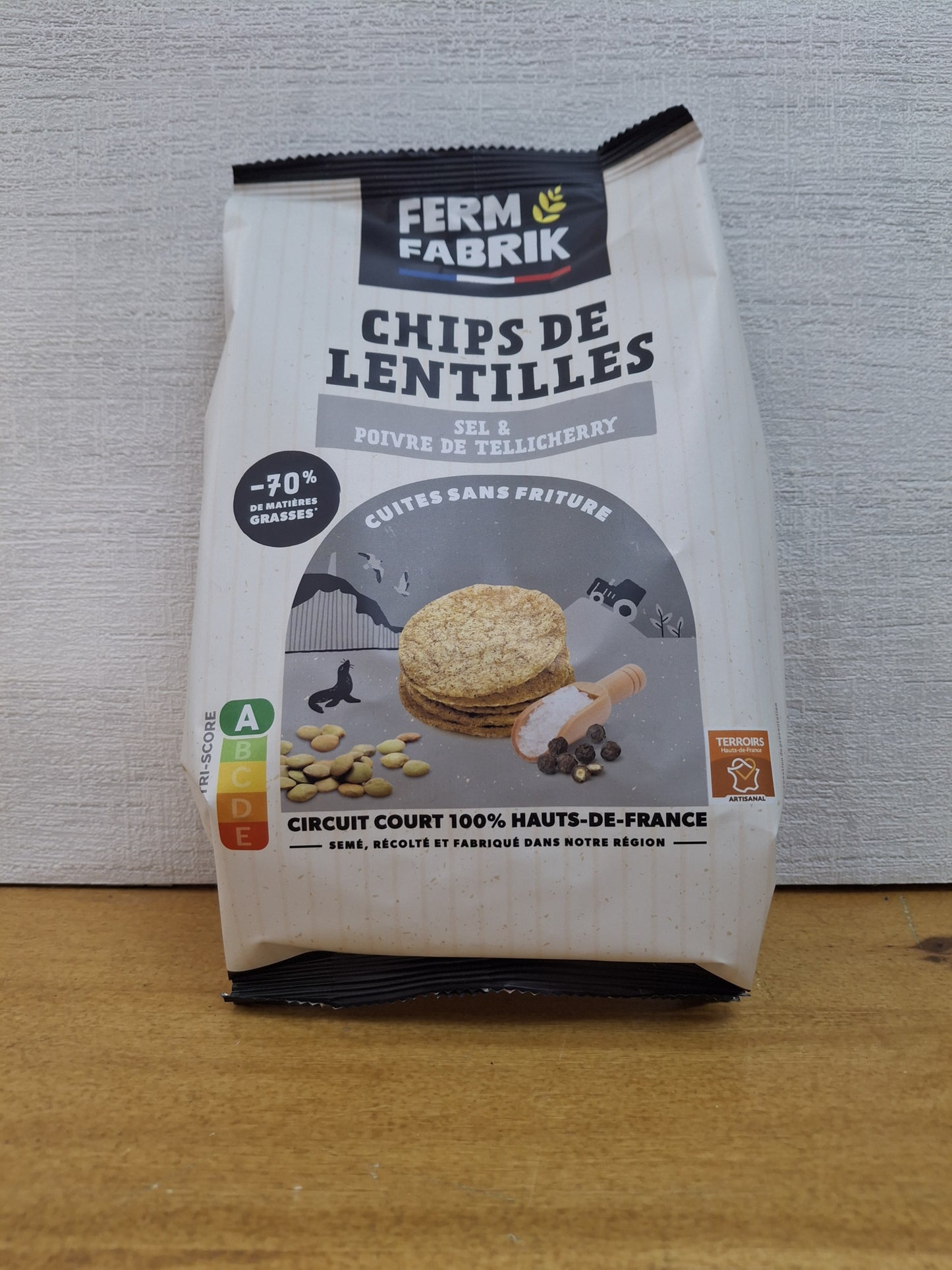 Chips de lentilles Sel & Poivre de Tellicherry Ferm Fabrik