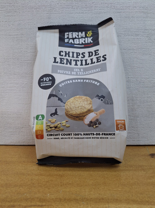 Chips de lentilles Sel & Poivre de Tellicherry Ferm Fabrik