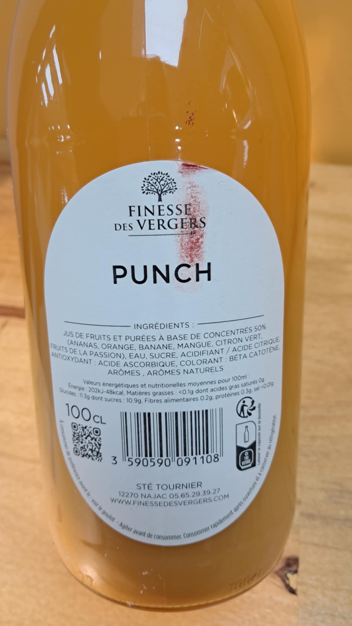 Boisson Punch aux Fruits exotiques sans alcool – 1L