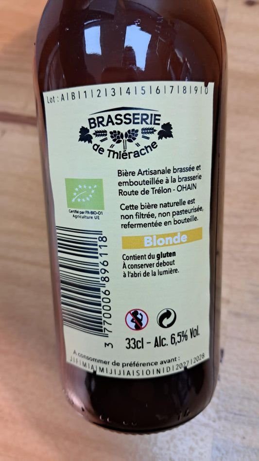 Bière de l'avesnois Blonde du Nord 33cl