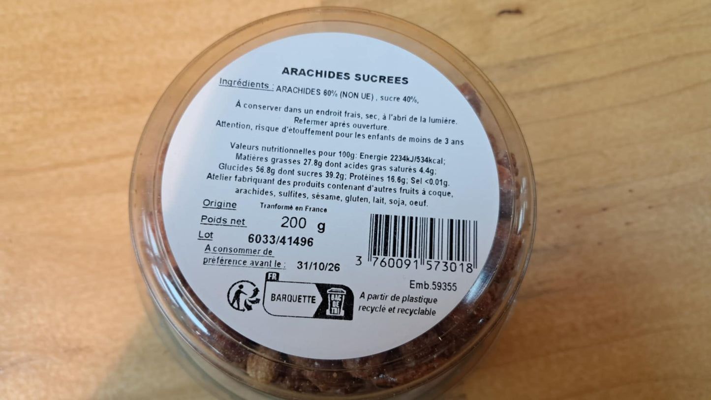 Halles du Nord. Arachides Sucrées 200g