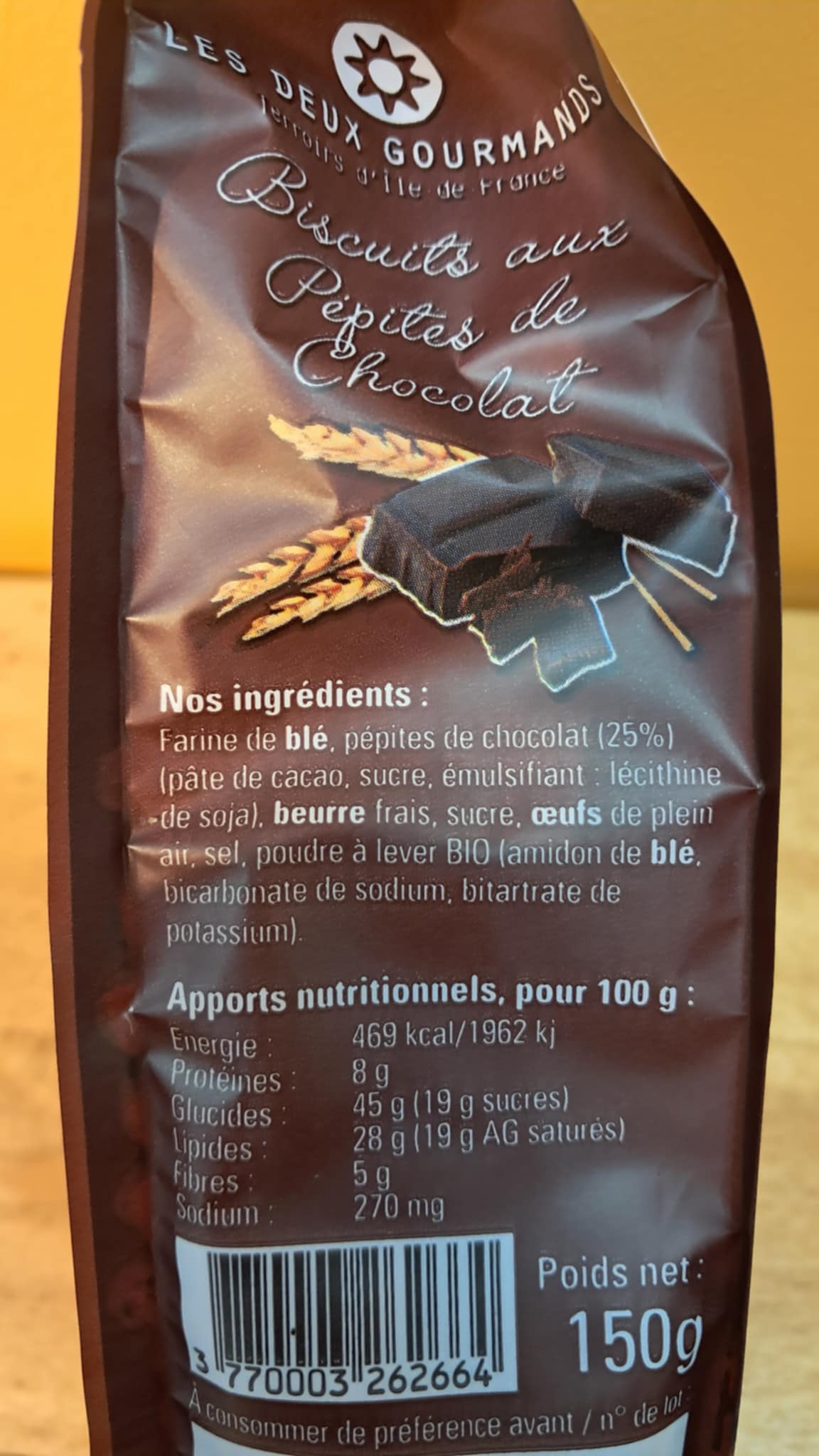 Halles du Nord. Biscuits aux Pépites de Chocolat – Les Deux Gourmands