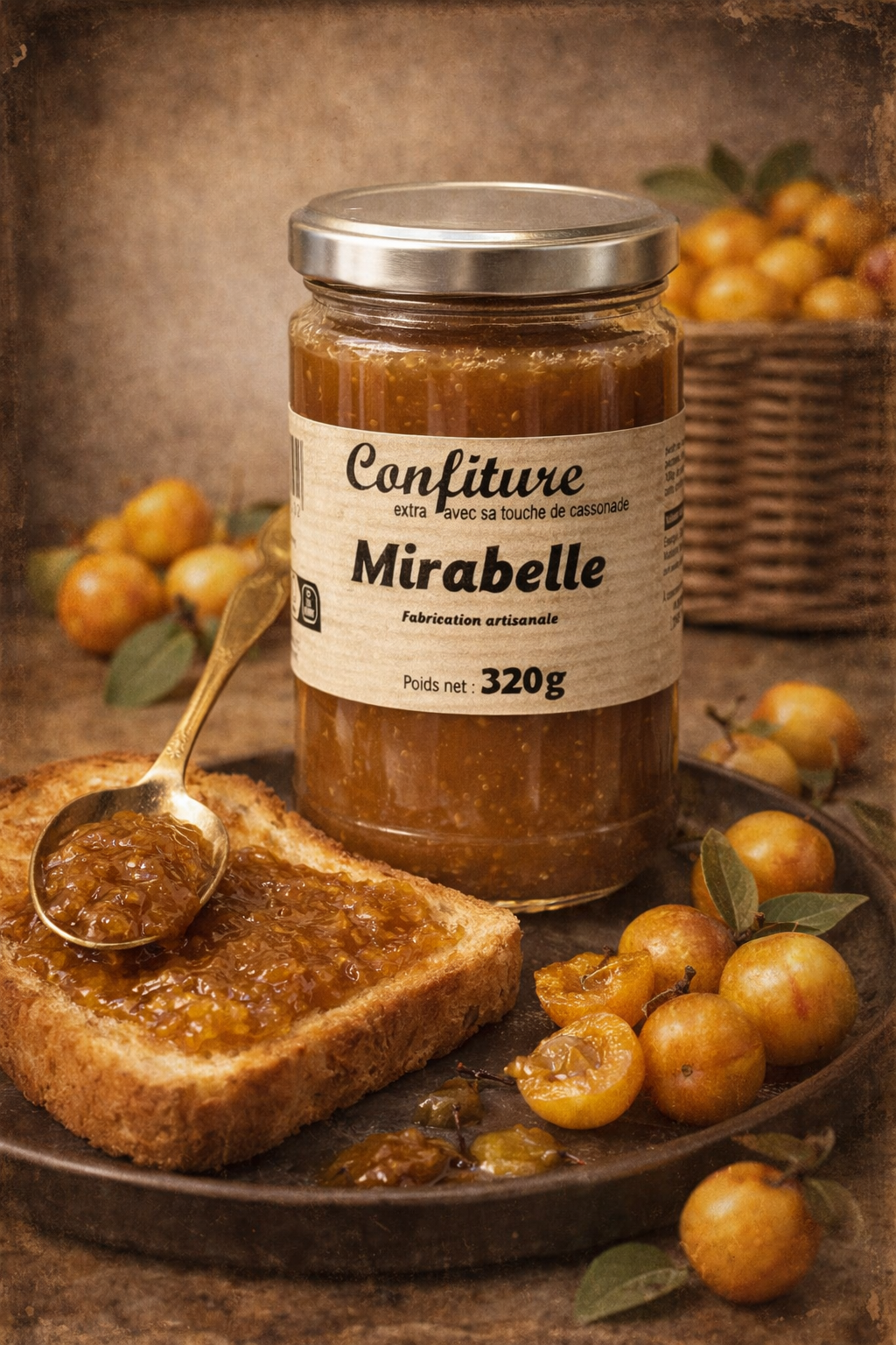 Halles du Nord.. Confiture extra Mirabelle ave sa touche de cassonade 