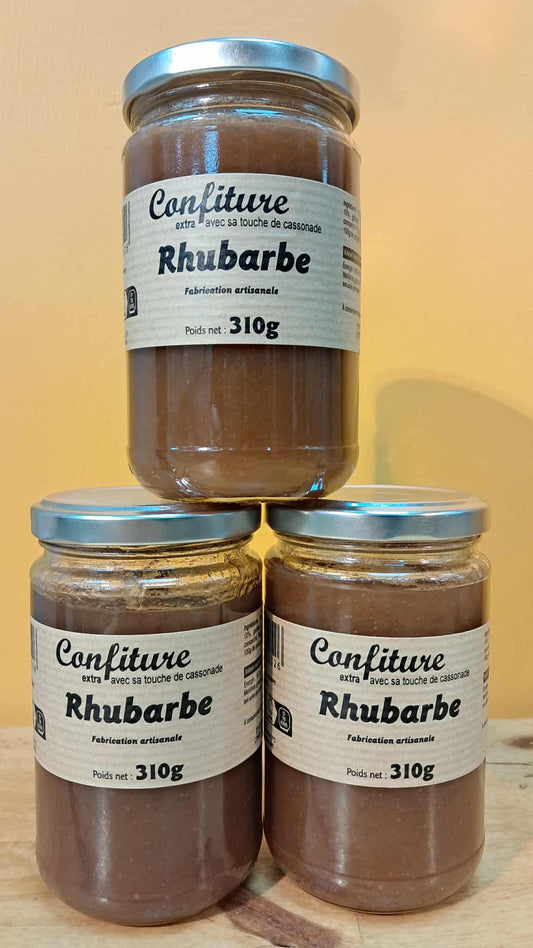 Halles du Nord Confiture extra rhubarbe avec sa touche de cassonade