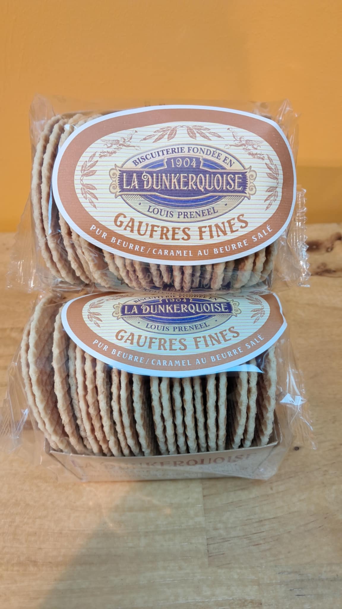 Halles du Nord Gaufre fines pur beurre/ caramel au beurre salé La Dunkerquoise