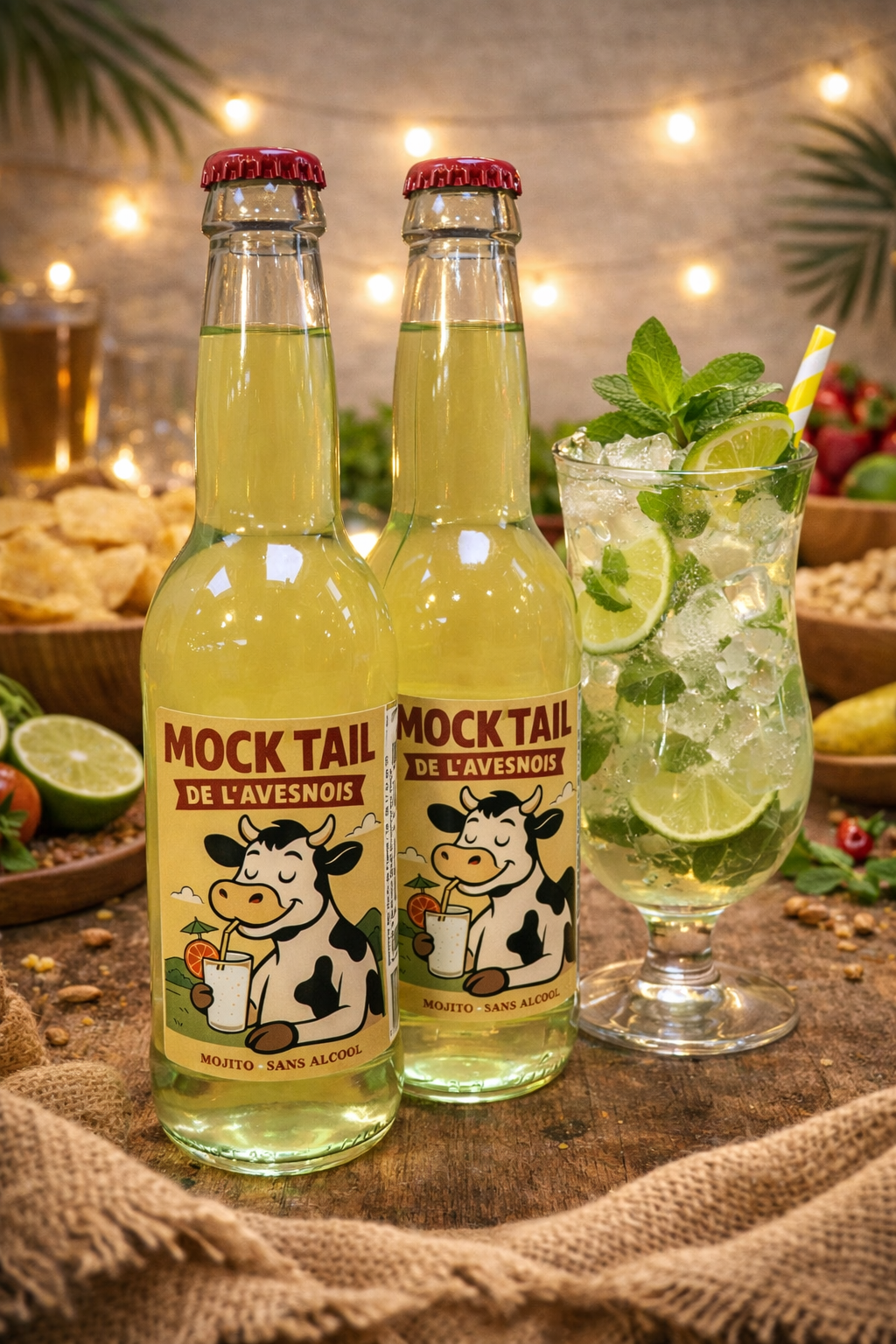 Halles du Nord. Mock'tail de l'Avesnois Mojito.