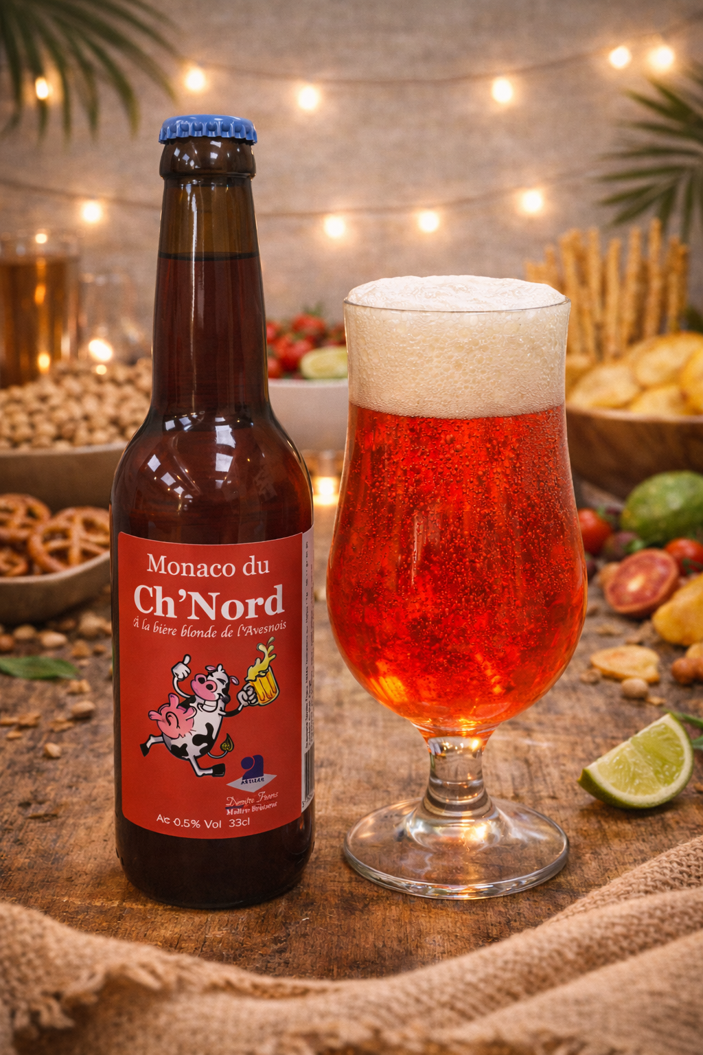 Halles du Nord.. Monaco du Ch'Nord à la bière Blonde de l'avensois