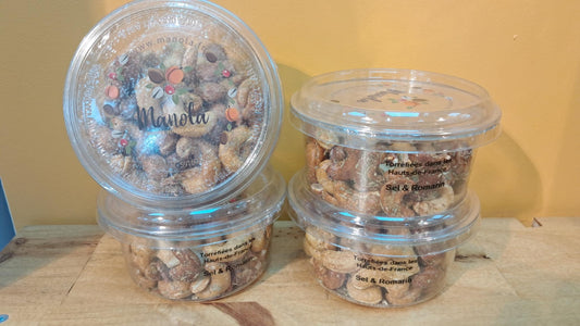 Halles du Nord. Noix de Cajou Romarin et sel -  Sel 150g