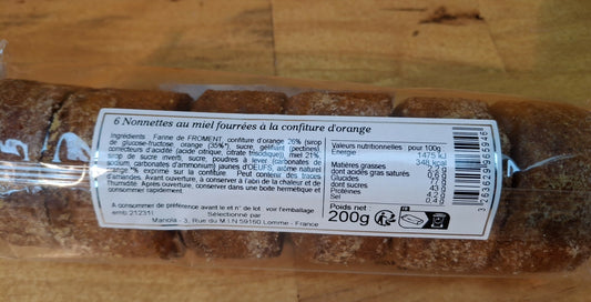 Halles du Nord. Nonnettes au Miel fourrées à la confiture d'orange