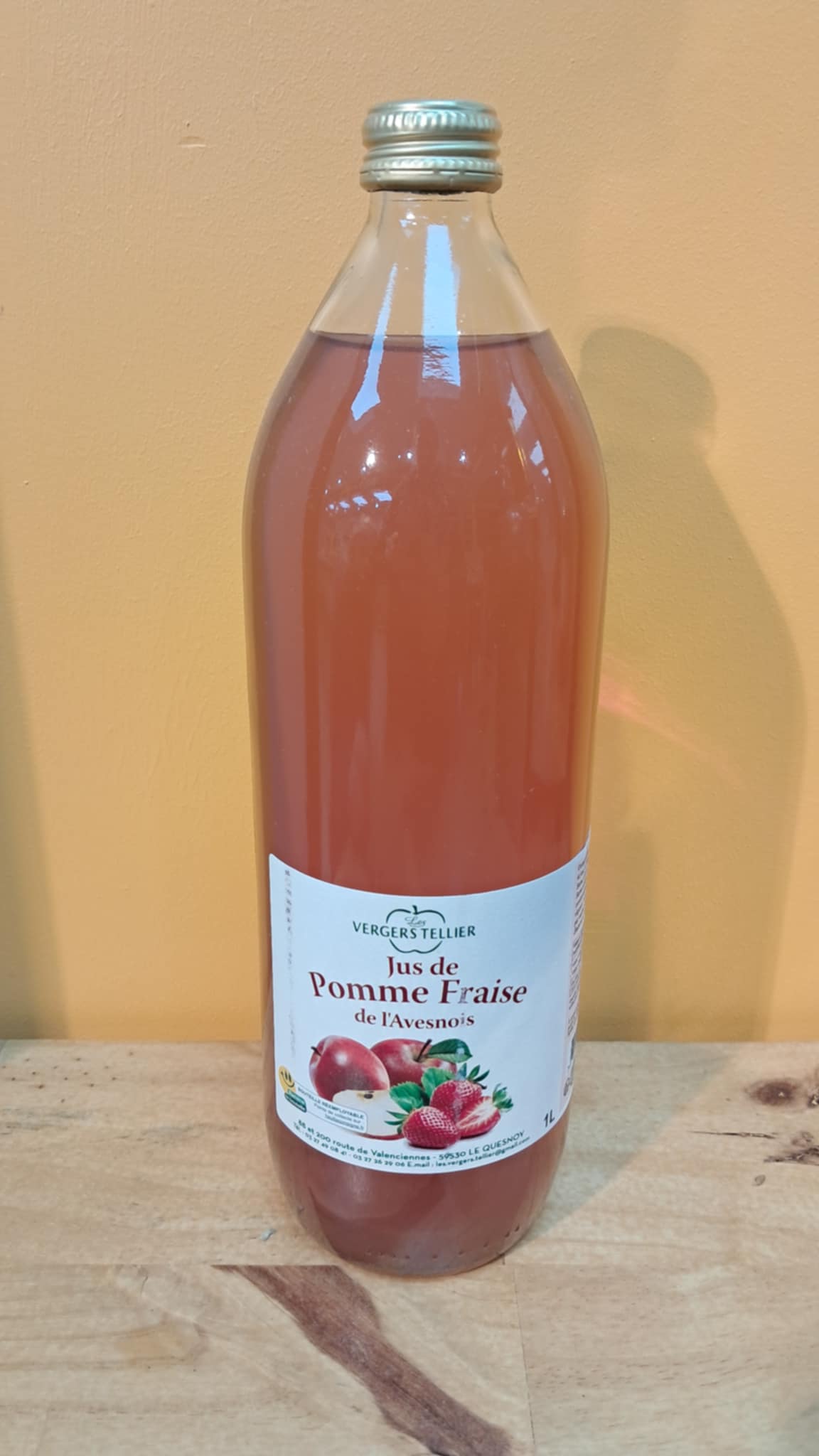 Halles du Nord. Pur Jus Pomme Cerise – Les Vergers Tellier – 1 L