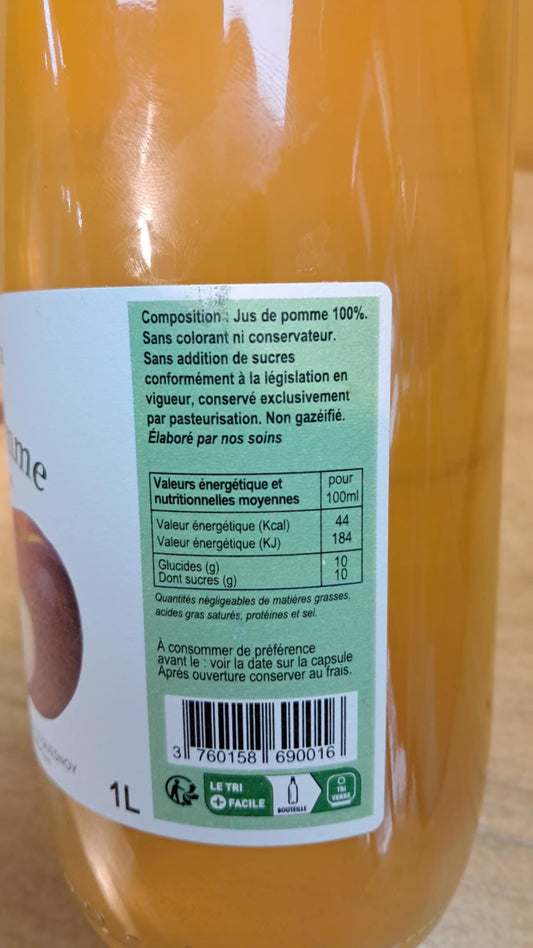 Halles du Nord. Pur Jus de Pomme de l’Avesnois – Les Vergers Tellier – 1 L 