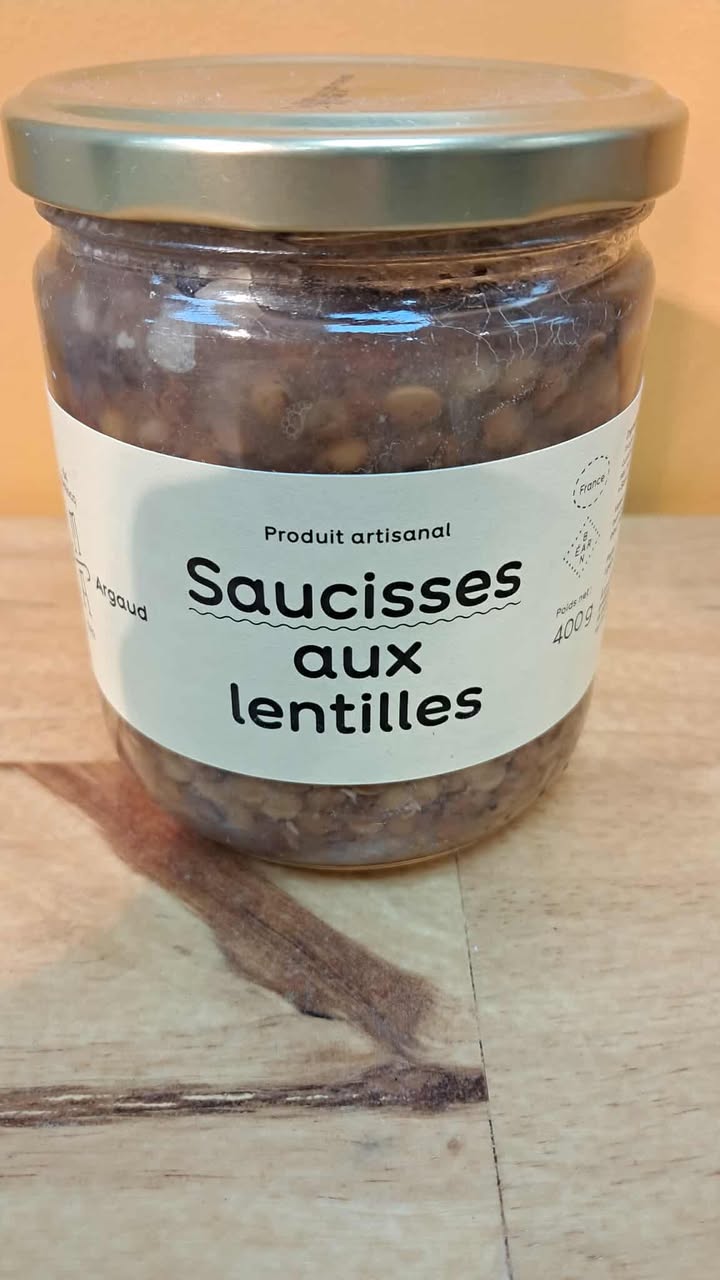 Halles du Nord Saucisses aux lentilles