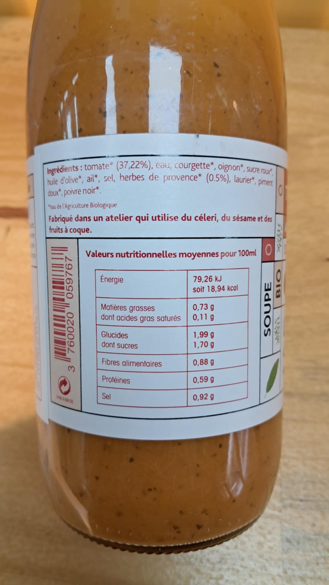 Halles du Nord Soupe de tomate aux herbes de Provence Le potager de Babette 