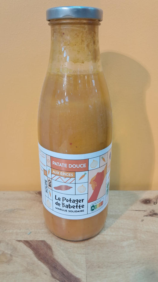 Halles du Nord Soupe de patate douce aux épices Le potager de Babette