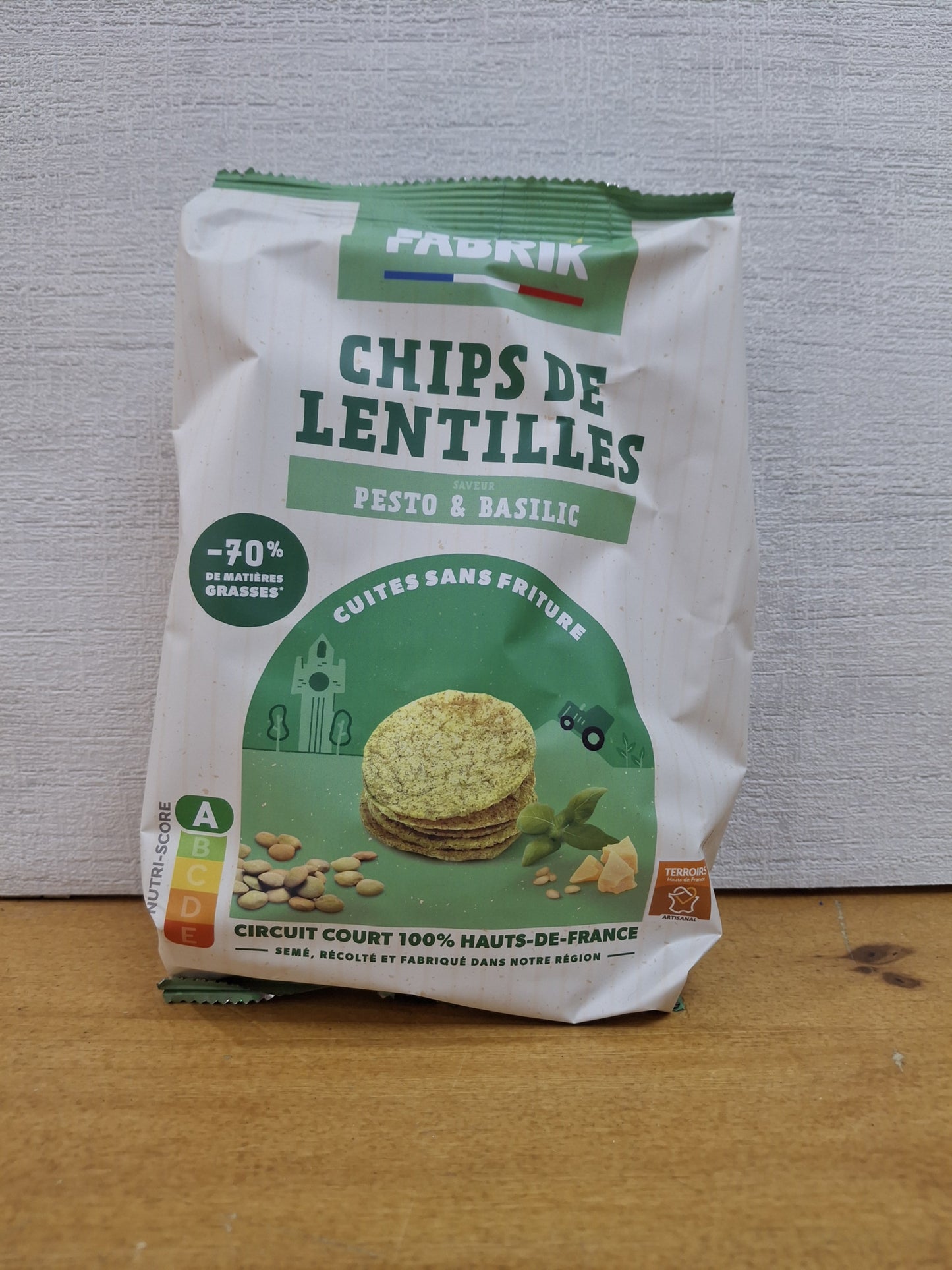 Chips de lentilles Pesto & Basilic Ferm Fabrik