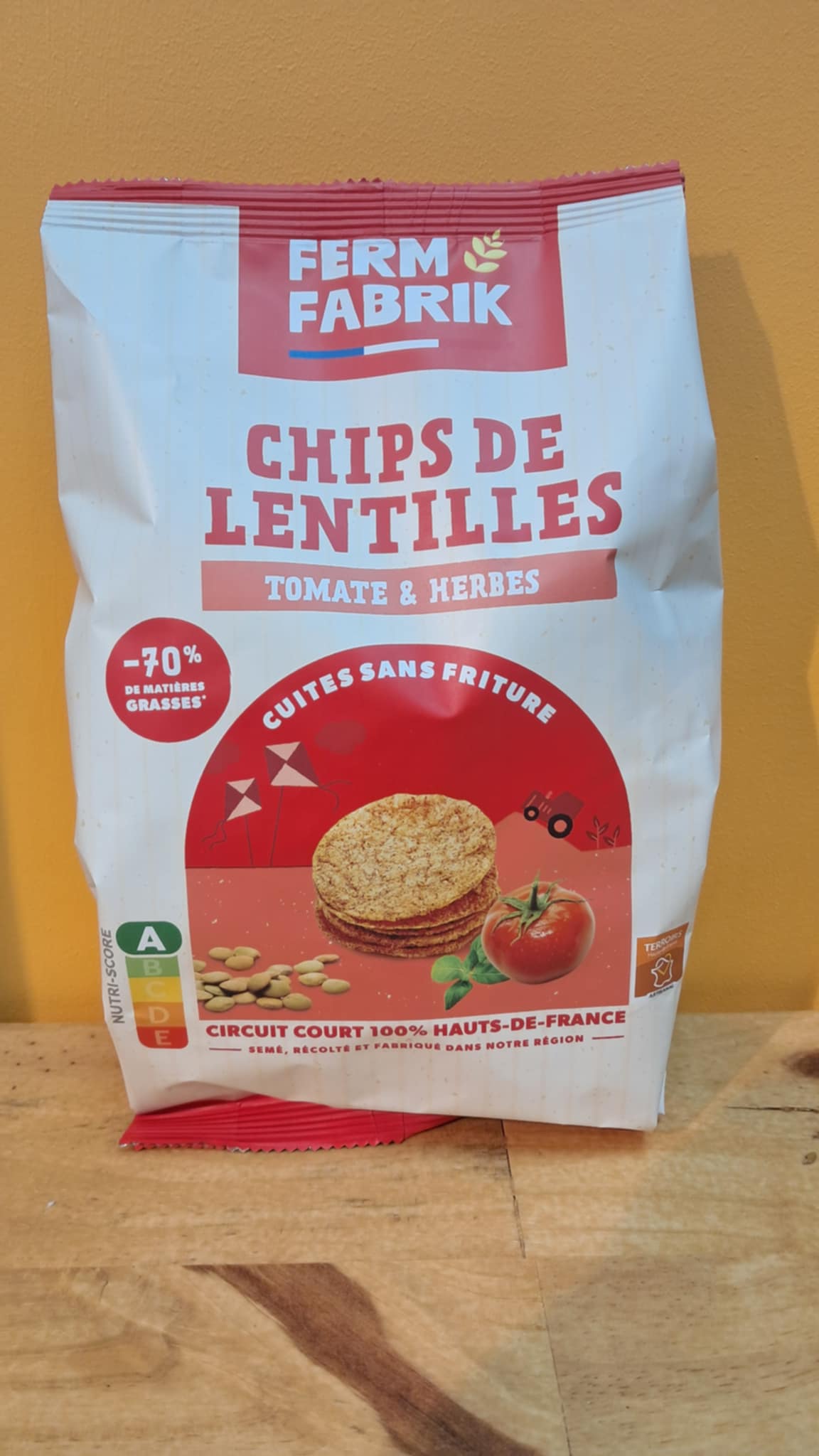 Chips de lentilles Tomate & Herbes Ferm Fabrik