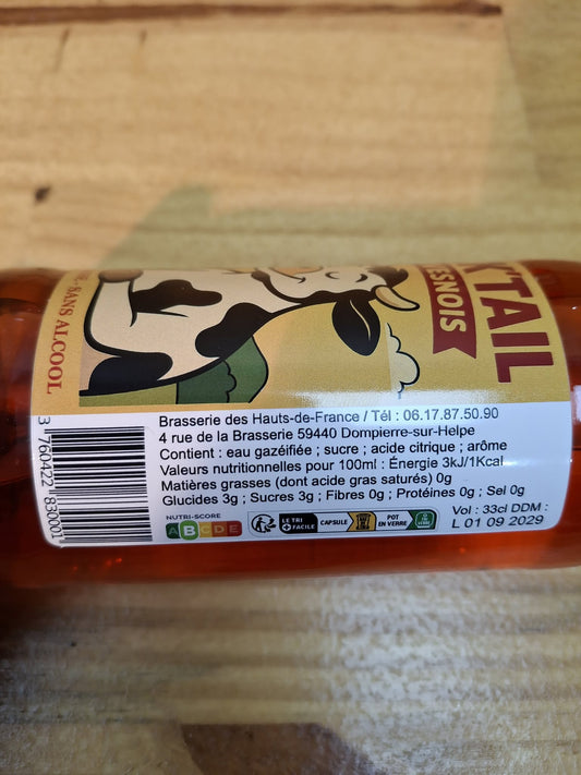 Halles du Nord mock'tail de l'avesnois tequila sunrise