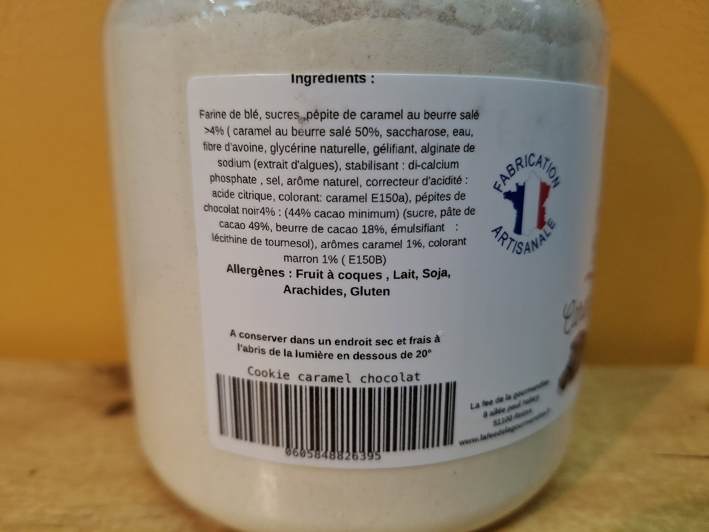 Halles du Nord. preparation cookies caramel chocolat