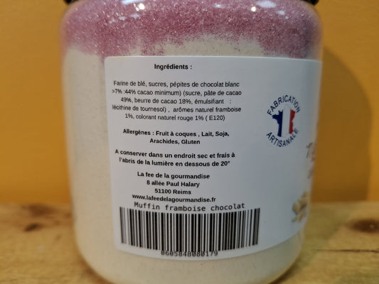 Halles du Nord. preparation muffins framboise chocolat blanc